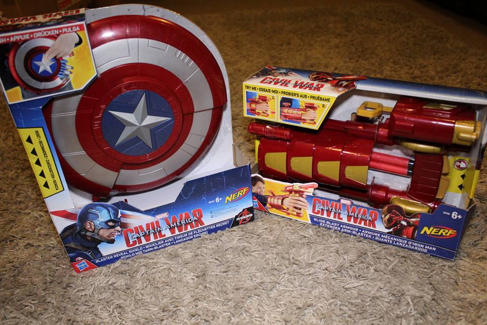 Nerf captain store america civil war